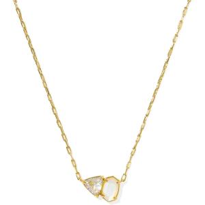 Kendra Scott Tatum Short Pendant Necklace, Fashion Jewelry for Women(GOLD – NEUTRAL MIX)