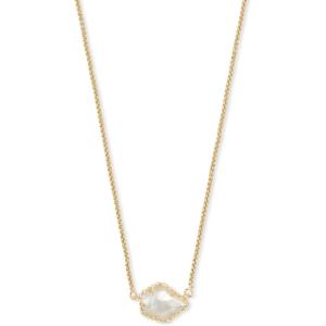 Kendra Scott Tess Pendant Necklace for Women, Fashion Jewelry(GOLD-PLATED – IVORY MOTHER OF PEARL)