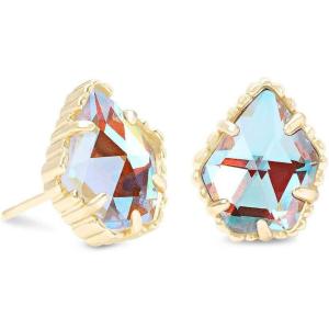 Kendra Scott Tessa Stud Earrings for Women, Fashion Jewelry(GOLD – IRIDESCENT DICHROIC GLASS)