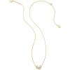 Kendra Scott Blair 14k Gold-Plated Butterfly Small Short Pendant Necklace in White Crystal, Fashion Jewelry for Women