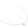 Kendra Scott Cross Necklace in 14k Rose Gold, Fine Jewelry for Women, White Diamond