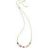 Kendra Scott June Strand Necklace in 14k Gold-Plated Brass, Fashion Jewelry for Women, Gold – Multi Mix
