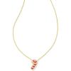 Kendra Scott Candy Cane Pendant Necklace, 14k Gold Plated Brass, Fashion Jewelry for Women