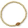 Kendra Scott Football Stretch Bracelet, 14k Gold Plated Brass, Goldstone, Fashion Jewelry for Women
