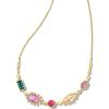 Kendra Scott June Strand Necklace in 14k Gold-Plated Brass, Fashion Jewelry for Women, Gold – Multi Mix