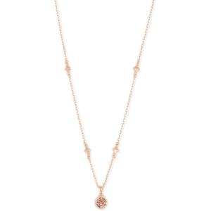 Kendra Scott Nola Pendant Necklace for Women, Fashion Jewelry(ROSE GOLD – ROSE GOLD DRUSY)