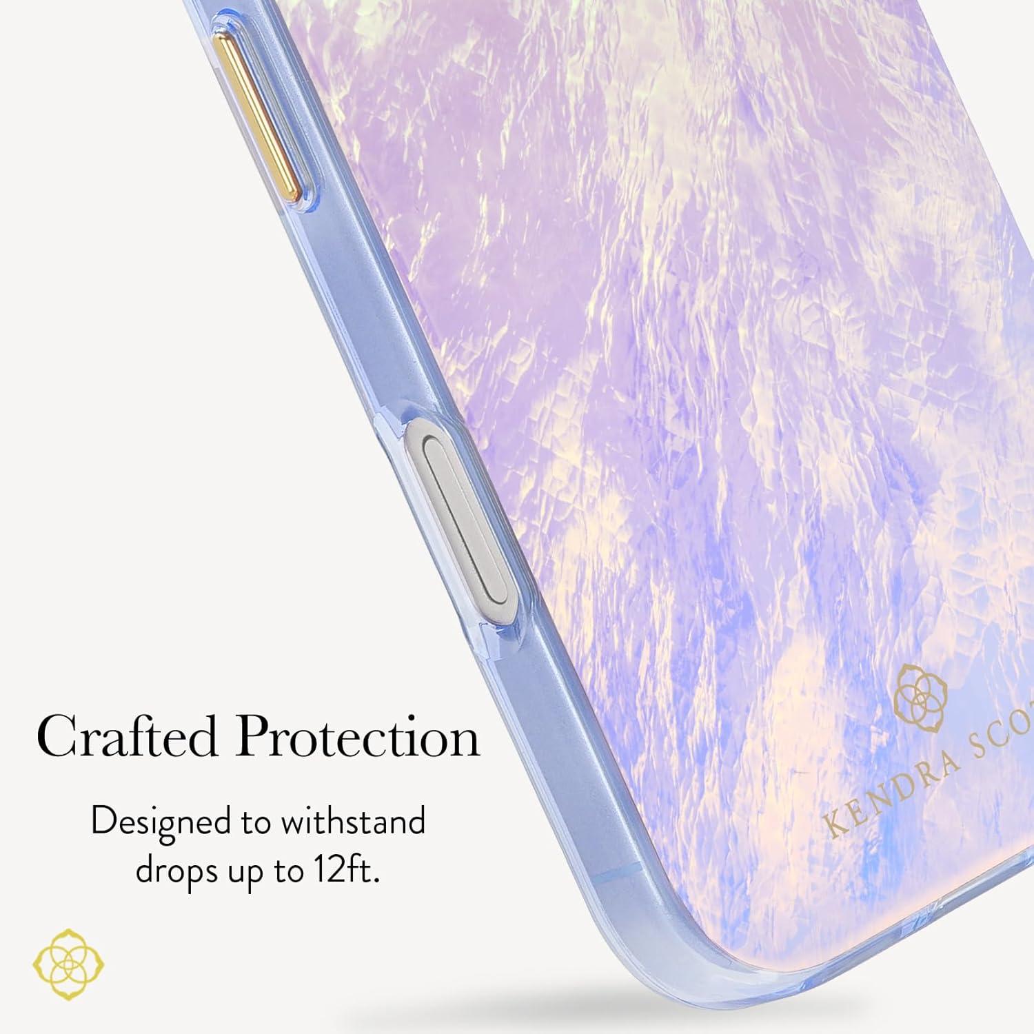 imageKendra Scott iPhone 17 Pro Max Case Compatible with MagSafe Designer Phone Case Blue PearlBlue Pearl