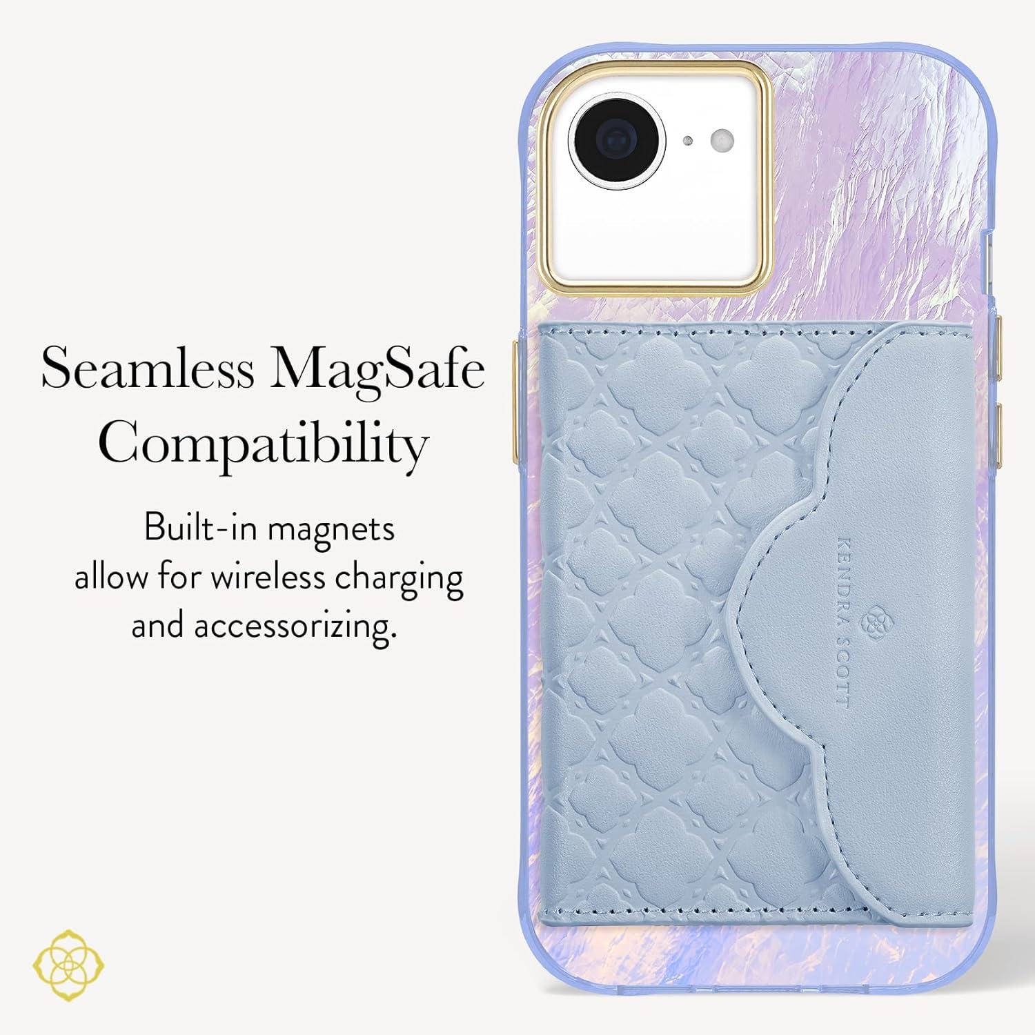 imageKendra Scott iPhone 17 Pro Max Case Compatible with MagSafe Designer Phone Case Blue PearlBlue Pearl