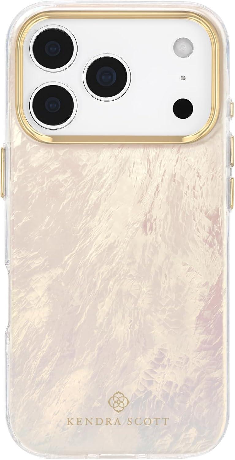imageKendra Scott iPhone 17 Pro Max Case Compatible with MagSafe Designer Phone Case Blue PearlCream Pearl