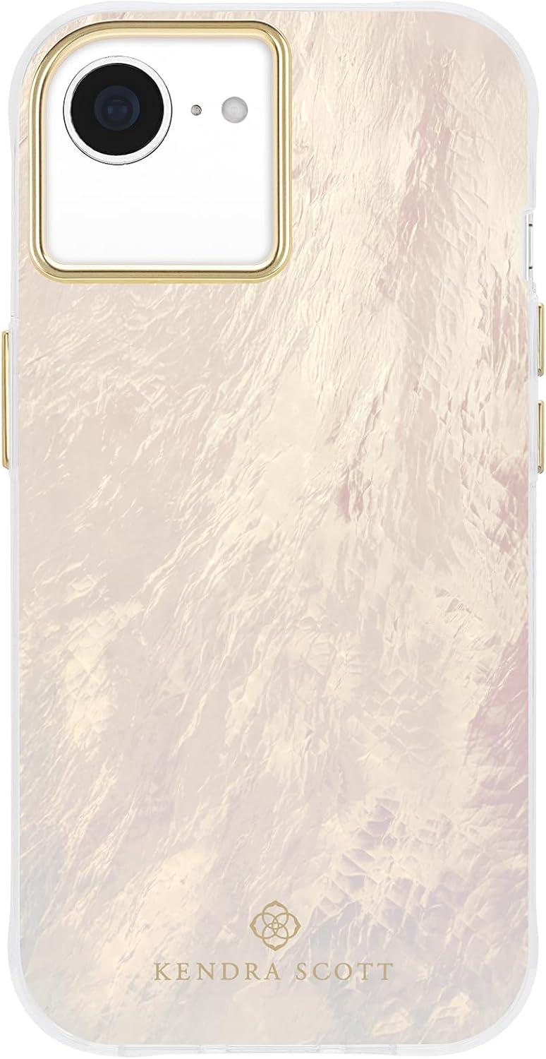 imageKendra Scott iPhone 17 Pro Max Case Compatible with MagSafe Designer Phone Case Blue PearlCream Pearl