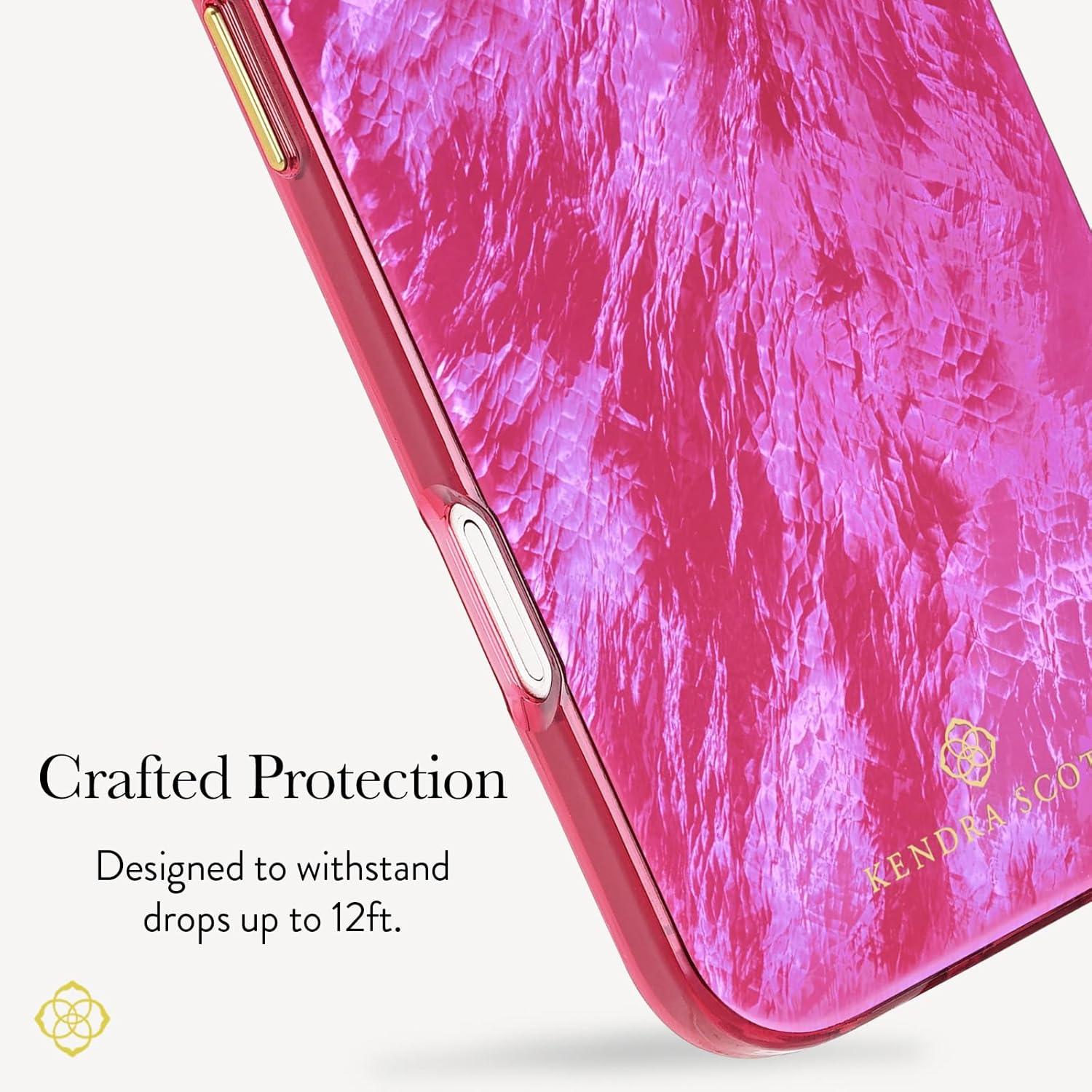 imageKendra Scott iPhone 17 Pro Max Case Compatible with MagSafe Designer Phone Case Blue PearlRaspberry Pearl