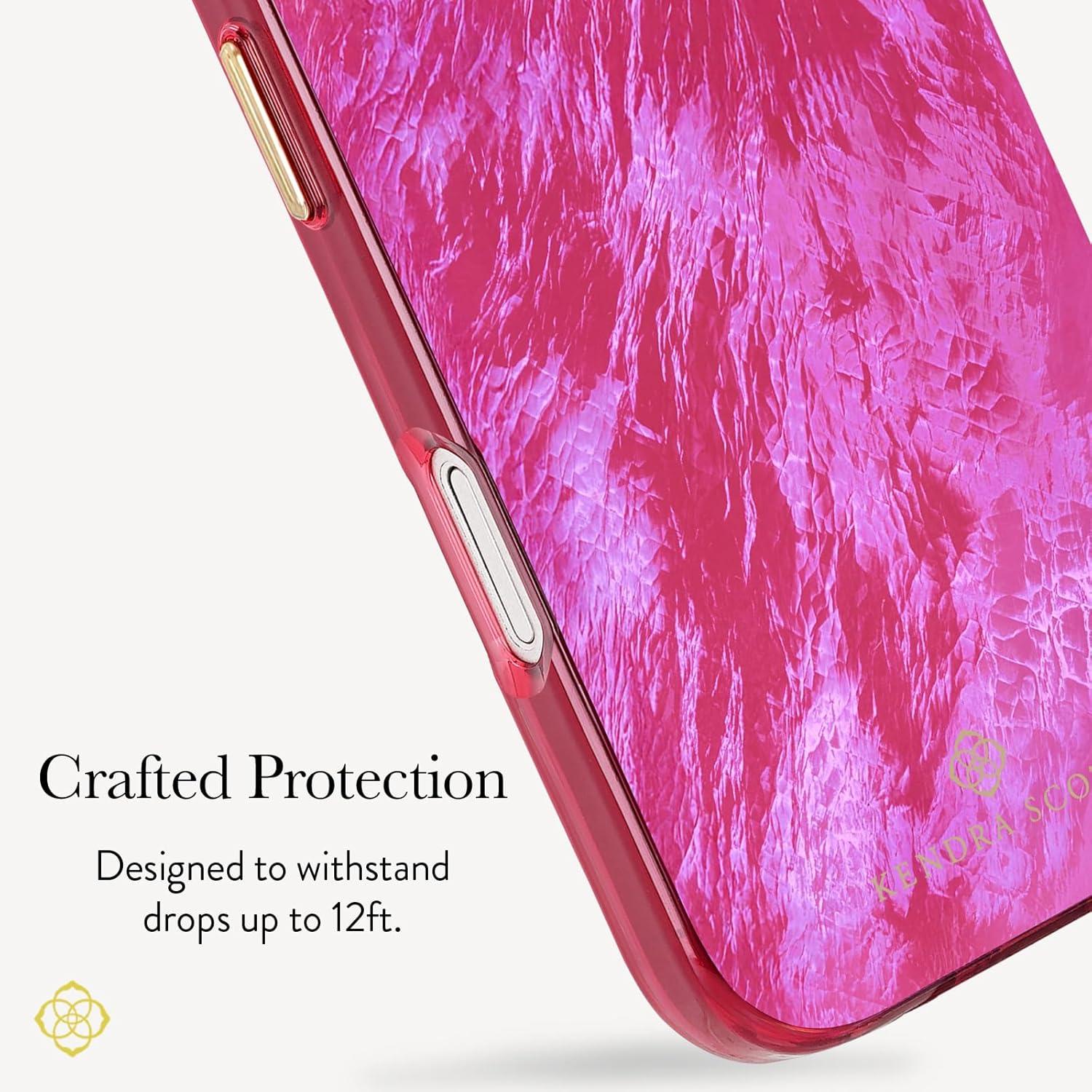 imageKendra Scott iPhone 17 Pro Max Case Compatible with MagSafe Designer Phone Case Blue PearlRaspberry Pearl