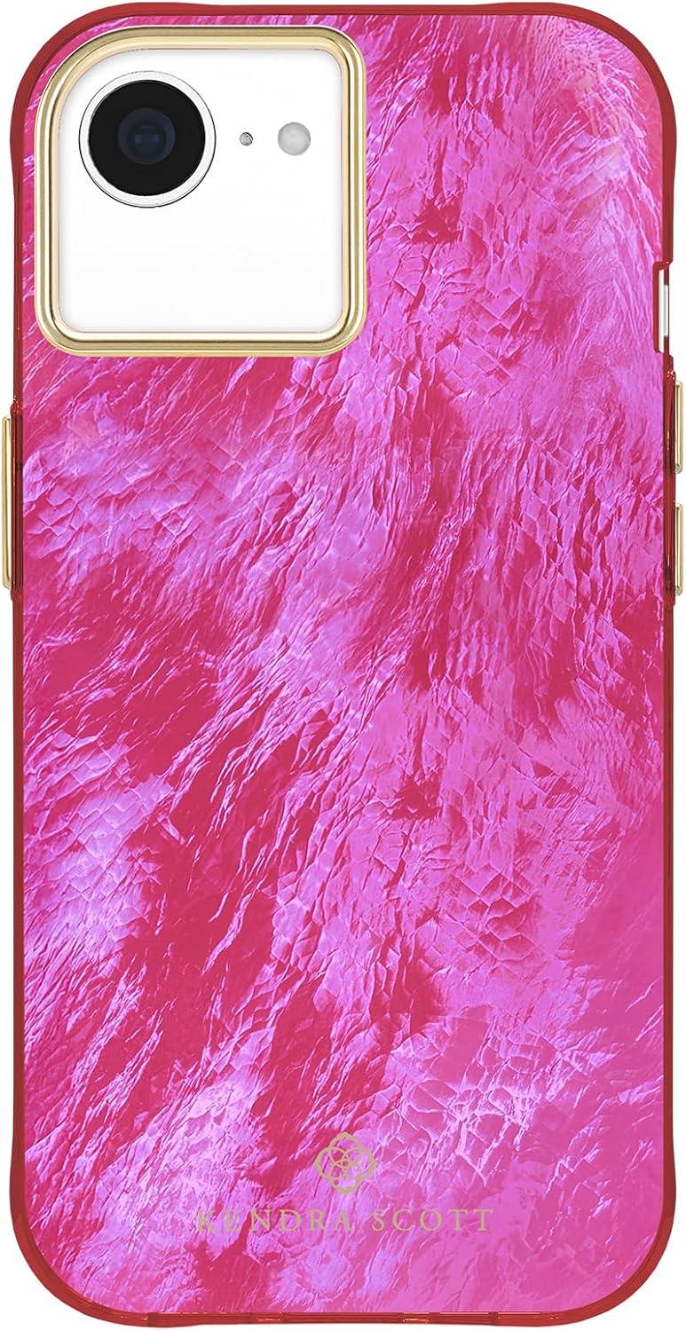 imageKendra Scott iPhone 17 Pro Max Case Compatible with MagSafe Designer Phone Case Blue PearlRaspberry Pearl