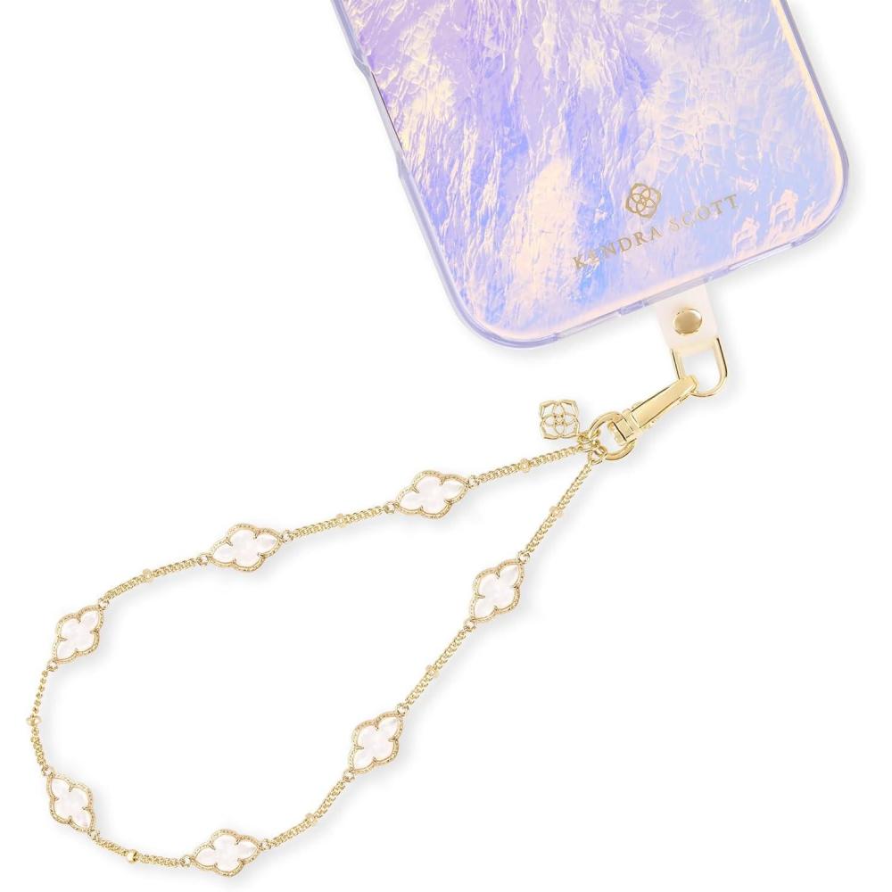 imageKendra Scott Phone Charm  Detachable Cell Phone Lanyard  Abbie Mother of Pearl