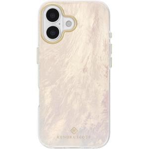 Kendra Scott iPhone 17 Pro Max Case – Compatible with MagSafe – Designer Phone Case – Blue Pearl(Cream Pearl)
