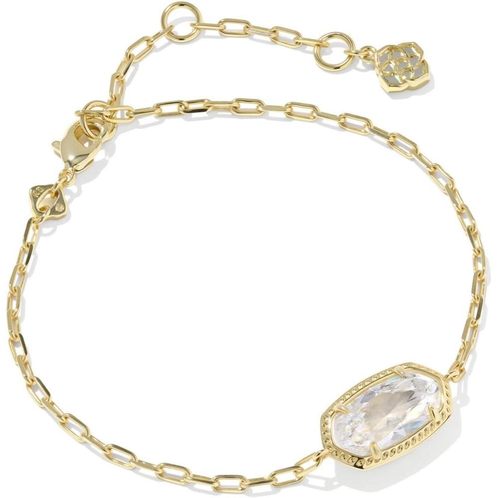 imageKendra Scott Elaina Luxe Chain Bracelet Fashion Jewelry for WomenGOLDWHITE CUBIC ZIRCONIA