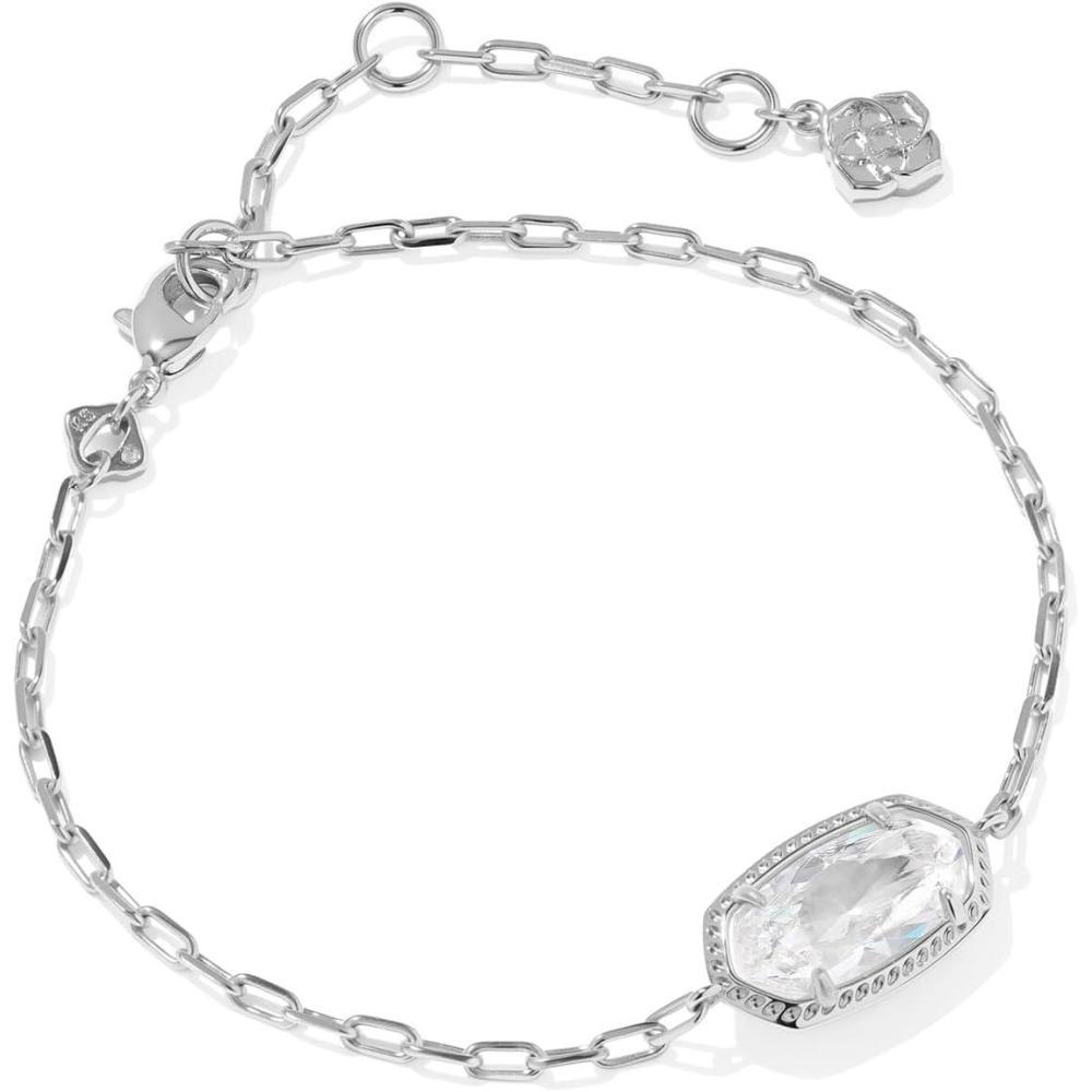 imageKendra Scott Elaina Luxe Chain Bracelet Fashion Jewelry for WomenRHODIUMWHITE CUBIC ZIRCONIA