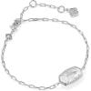 Kendra Scott Elaina Luxe Chain Bracelet, Fashion Jewelry for Women(RHODIUM-WHITE CUBIC ZIRCONIA)