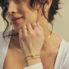 Kendra Scott Softball Stretch Bracelet, Fashion Jewelry for Women(RHODIUM-CHARTREUSE MAGNESITE)