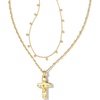 Kendra Scott Amelia Cross Necklace Gift Set, 14k Gold Plated Brass, Crystal, Fashion Jewelry for Women